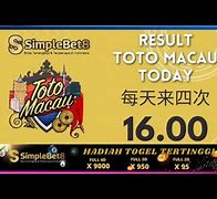 Live Toto Macau Hari Ini Jam 16.00